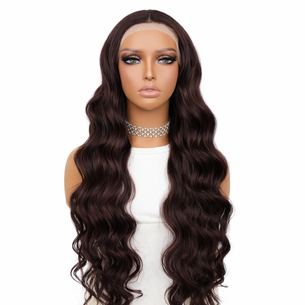 Dark Brown Front Lace Wig