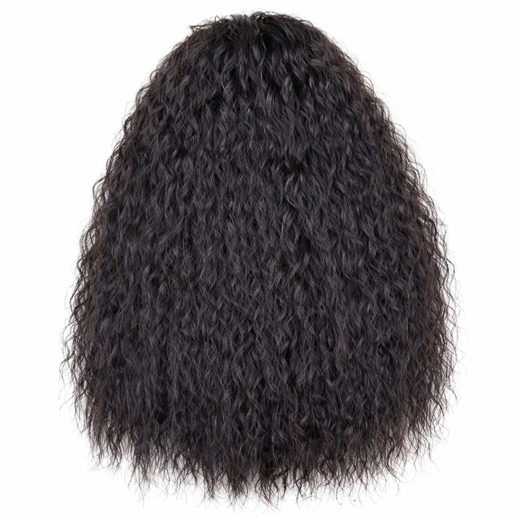 Dark Brown Curly Headband Wig