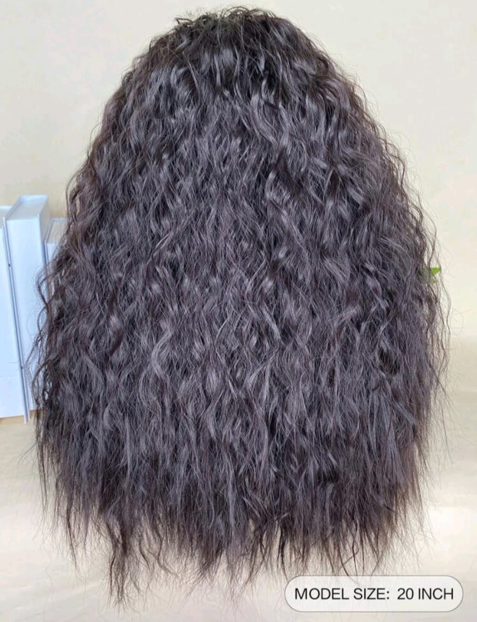 Dark brown headband human hair